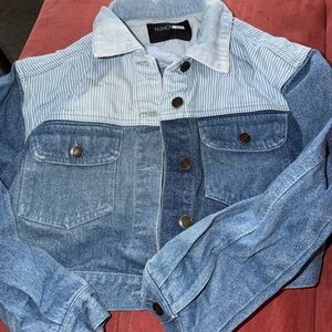 Fashion Nova Two-Tone Denim Jacket